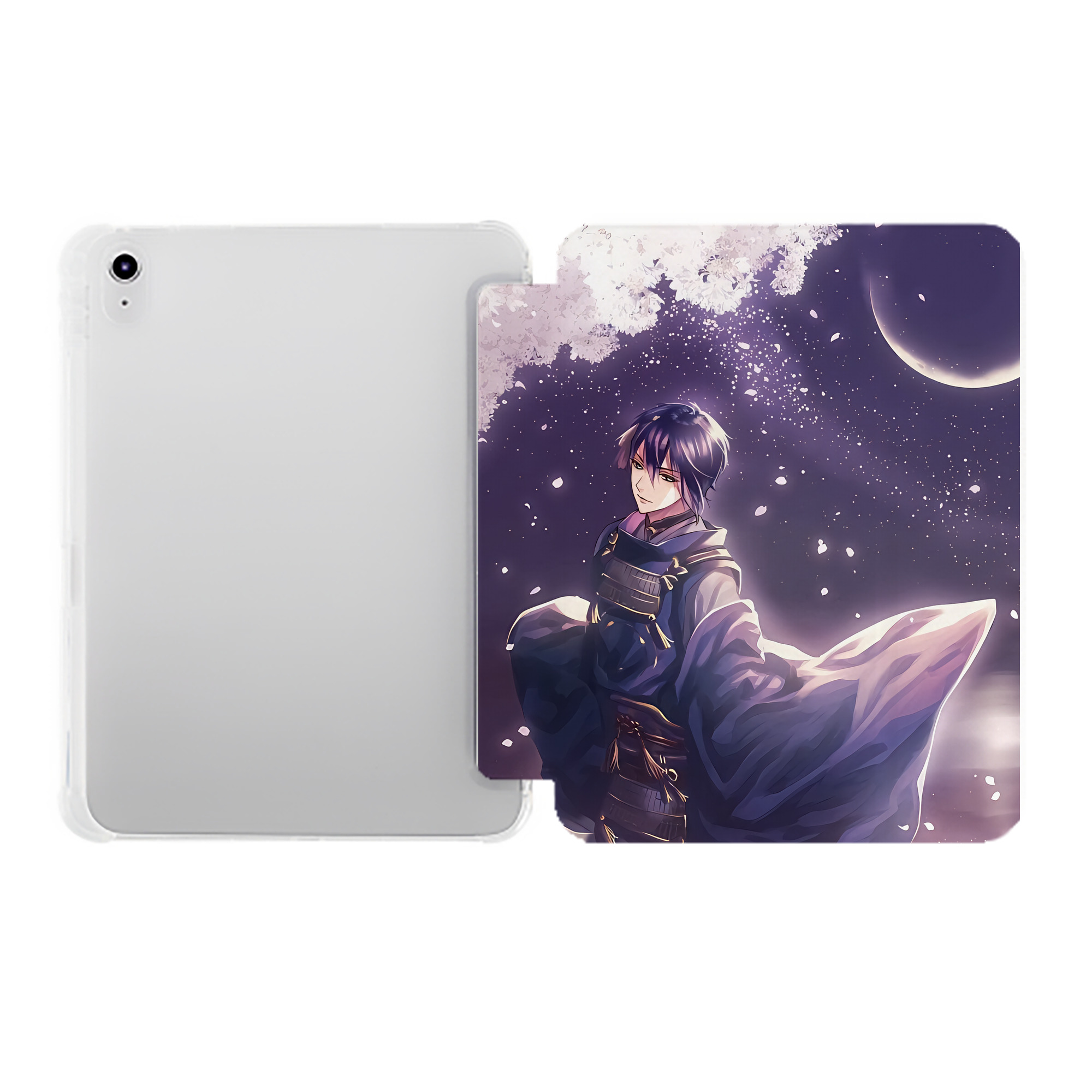 （画像用） 刀剣乱舞 Touken Ranbu IPad ケース ペン収納付き 三つ折りスタンド PUレザー×シリコン 対応機種9.5/10.5/10.9インチ